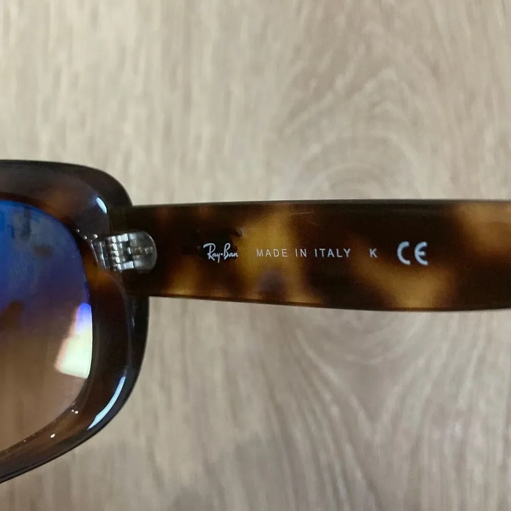 Ray-Ban Tortoise Shell Jackie Ohh Style Sunglasses Brown Gradient Lenses - Picture 4 of 7